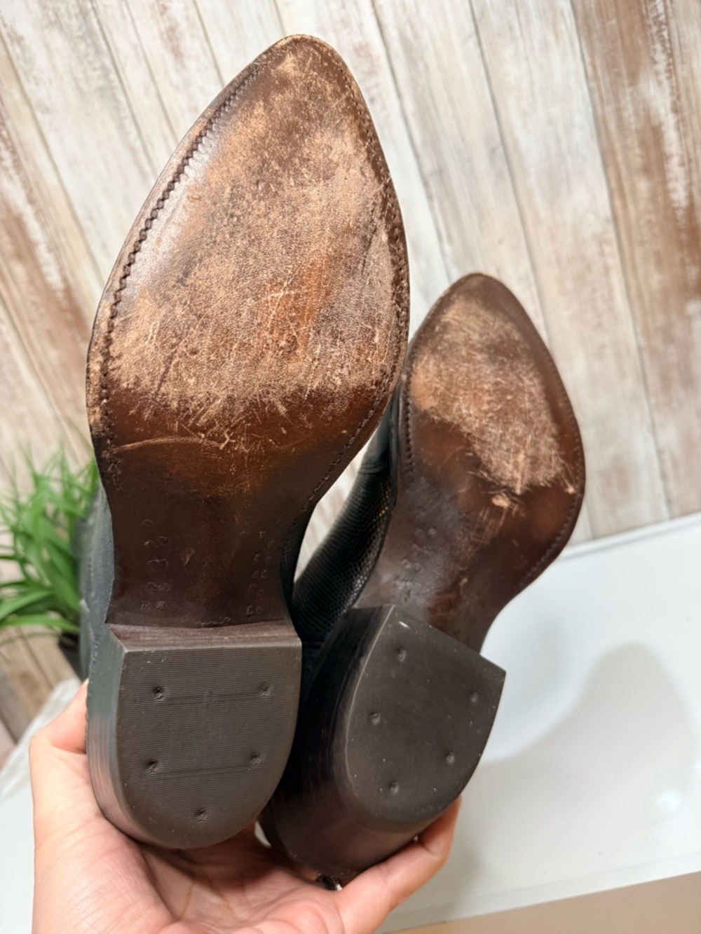 Vintage Nocona cowboy boots crafted from black Teju lizard skin 10 D - Picture 6 of 10